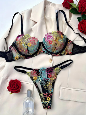 Secret Midnight Garden Panty & Bra