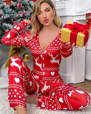 Reindeer Romance Pajama Set