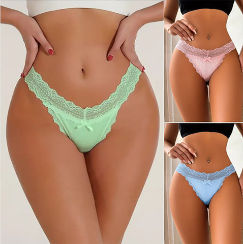 Pastel Charms Thong Trio