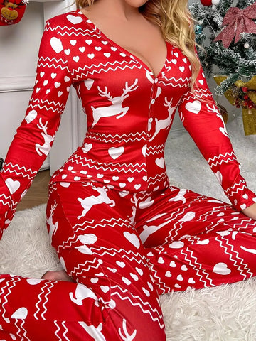 Reindeer Romance Pajama Set