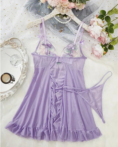 Enchanted Lilacs Babydoll Nightie