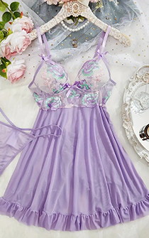 Enchanted Lilacs Babydoll Nightie