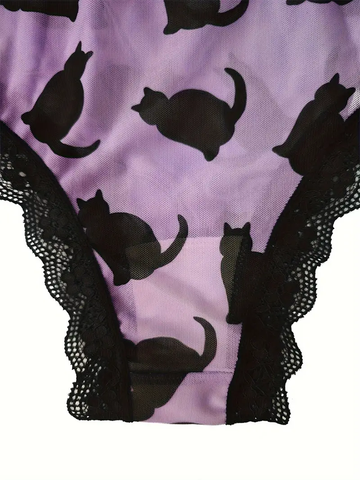 Cats & Bats Panty Trio