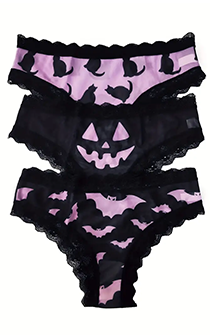 Cats & Bats Panty Trio