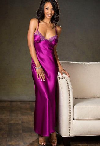 Mulberry Wine Slinky Gown