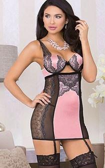 Pink Sapphire Sexy Lace Chemise