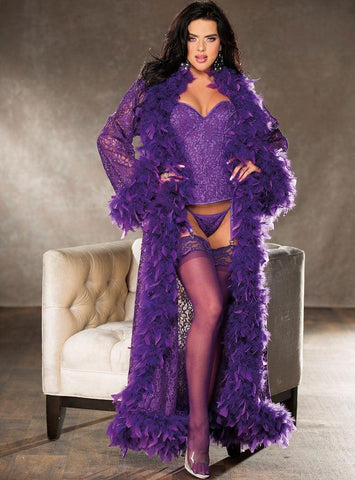 Purple Sequin Robe