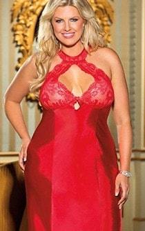 Come on Up and See Me Sometime Queen Robe & Gown - panties.com