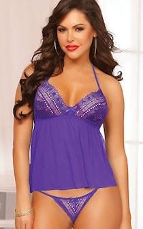 Purple Starlit Cami Set - panties.com