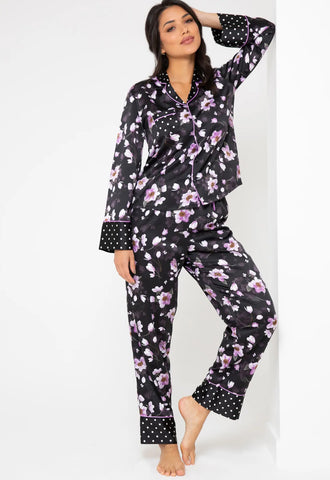 Midnight Magnolia Pajama Set